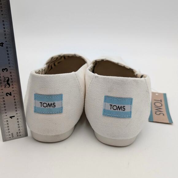 TOMS Alpargata Plus Espadrille Flats Shoes Women's White Size US7.5 EU38 - Picture 6 of 12